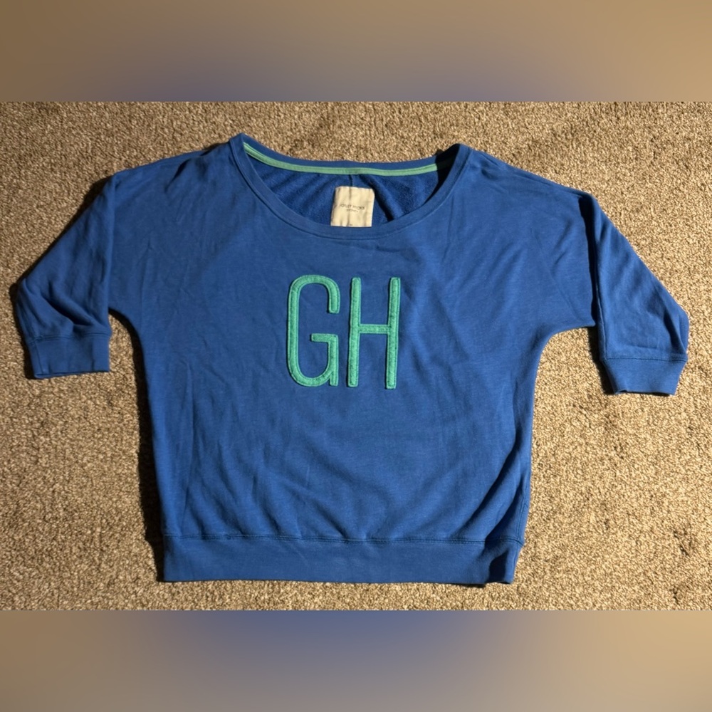 Gilly Hicks Sydney Size XS Long Sleeve Blue Pullover Sweater
